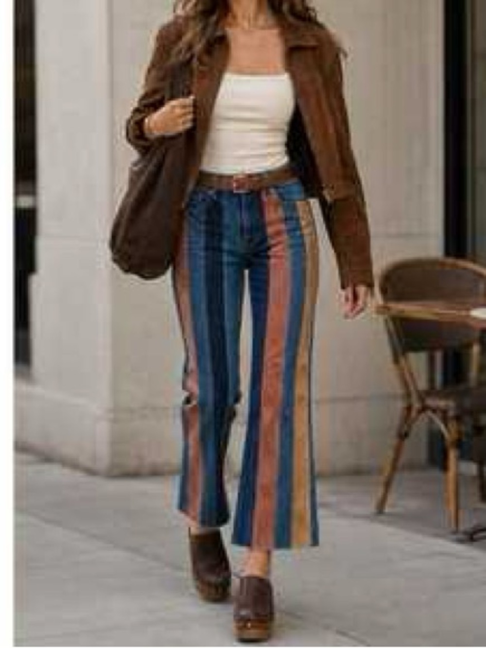 Vintage 70s Inspired Patchwork Flare Jeans